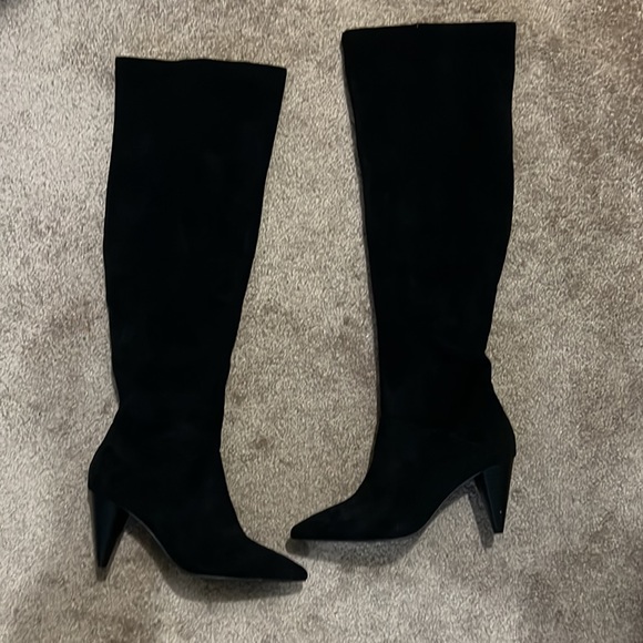 Black suede boots - Picture 2 of 3